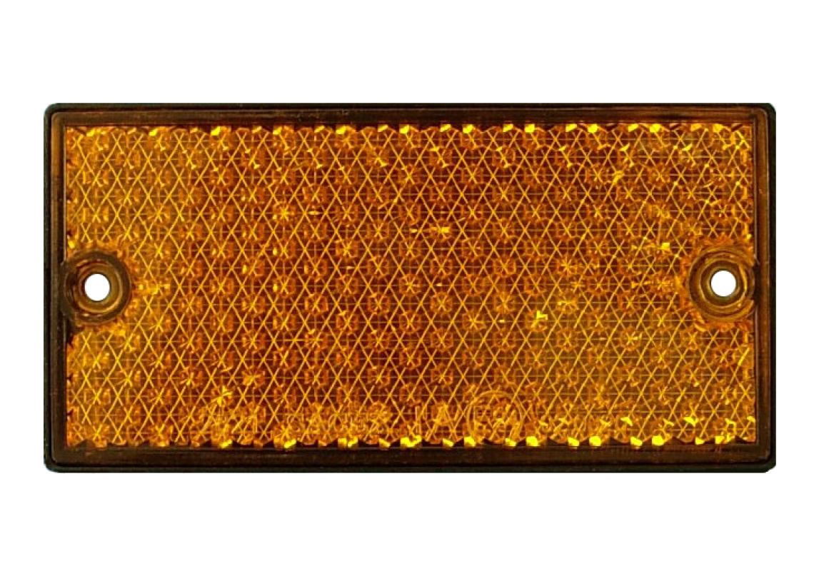 CATADIOPTRE Orange 2 trous 105*54mm